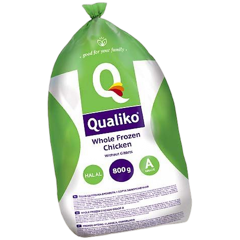 Qualiko Whole frozen chicken 800g