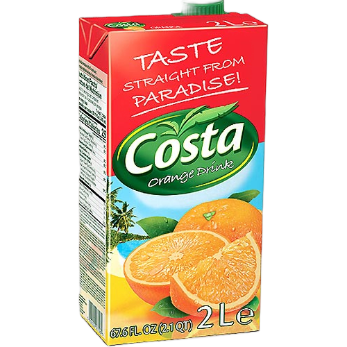 Costa orange drink 2l
