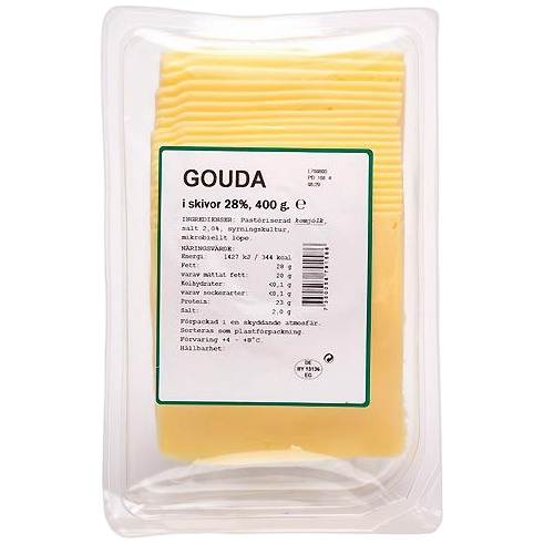 GOUDA 28% I SKIVOR 400G