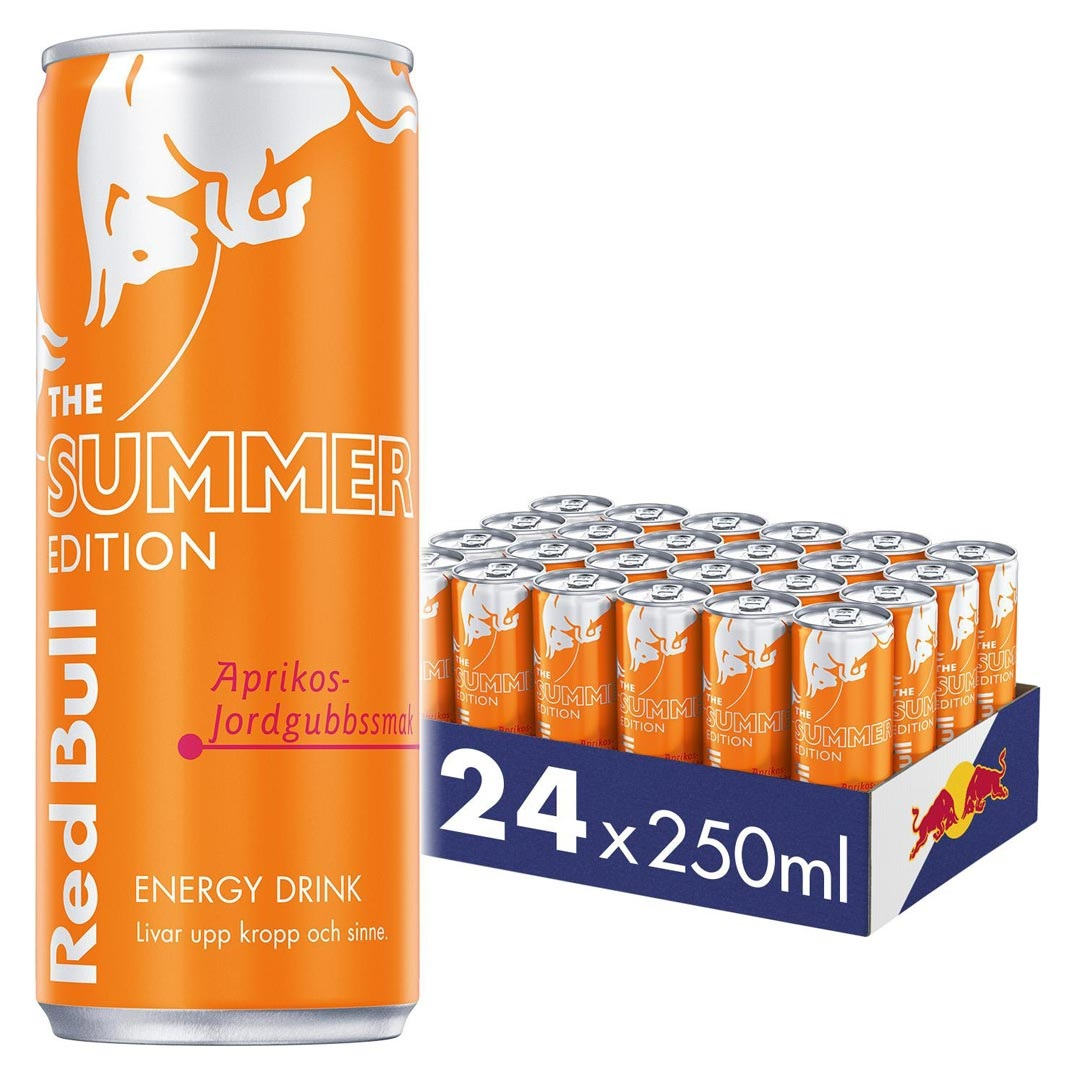 Redbull Aprikos-Jordgubb